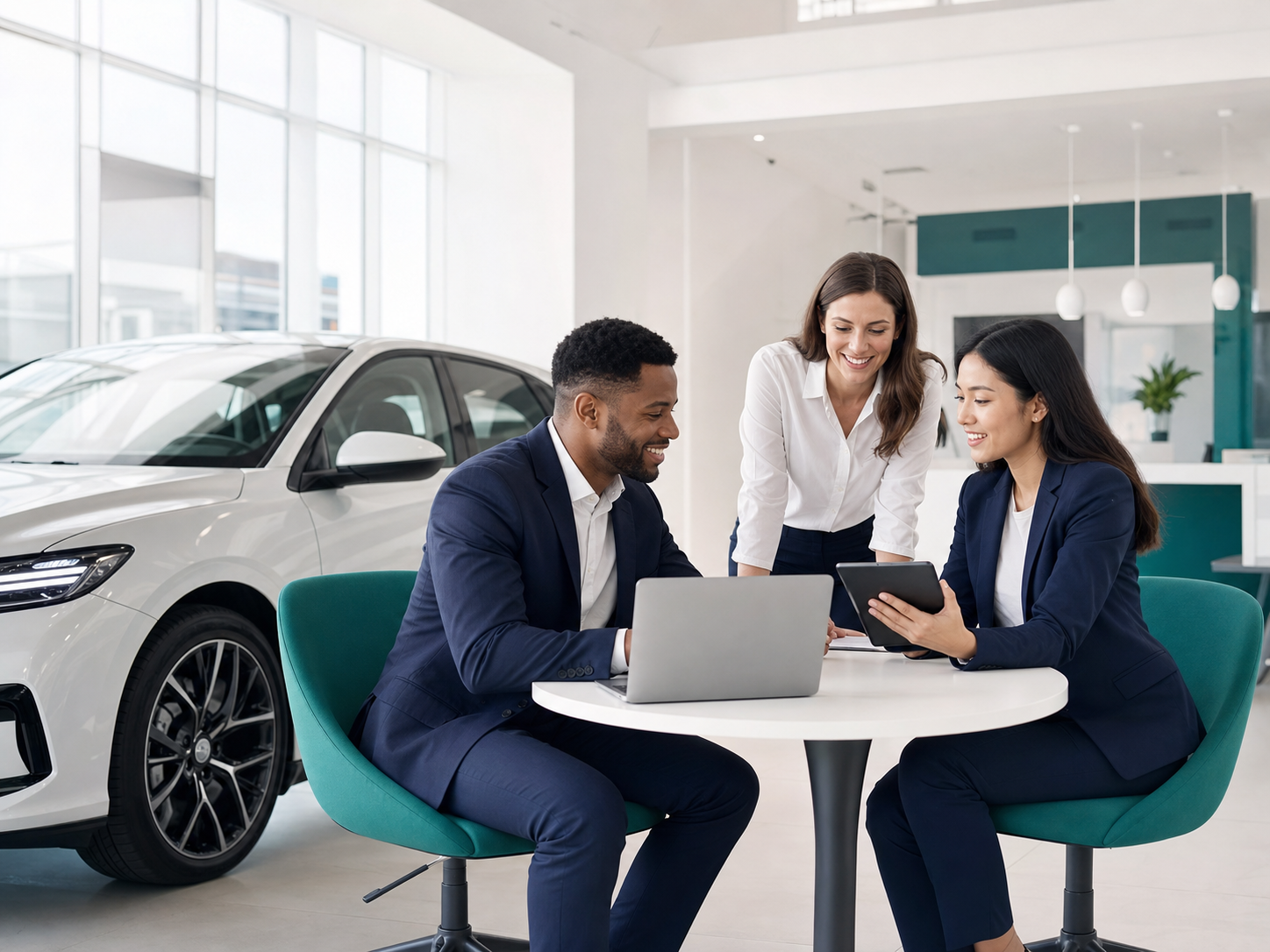 Équipe d’une agence de location pilotant son activité numérique